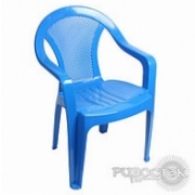 фотографии Кресло пластиковое "Румба" голубое