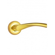 фотографии Ручка дверная Light Style "Мессина" круглая розетка, матовое золото