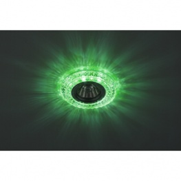 Светильник Эра DK LD3 SL/WH+GR MR16 зеленая подсветка