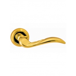 Ручка дверная Light Style "Пиза" круглая розетка, матовое золото