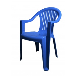 Кресло пластиковое "Классик" синее