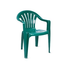 Кресло пластиковое "Румба" темно-зеленое