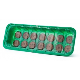 Парник для рассады с торфяными таблетками (24 табл.41мм+ кассета+лоток+крышка)