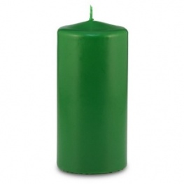 Свеча "Столбик", зеленая  60*120